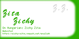 zita zichy business card